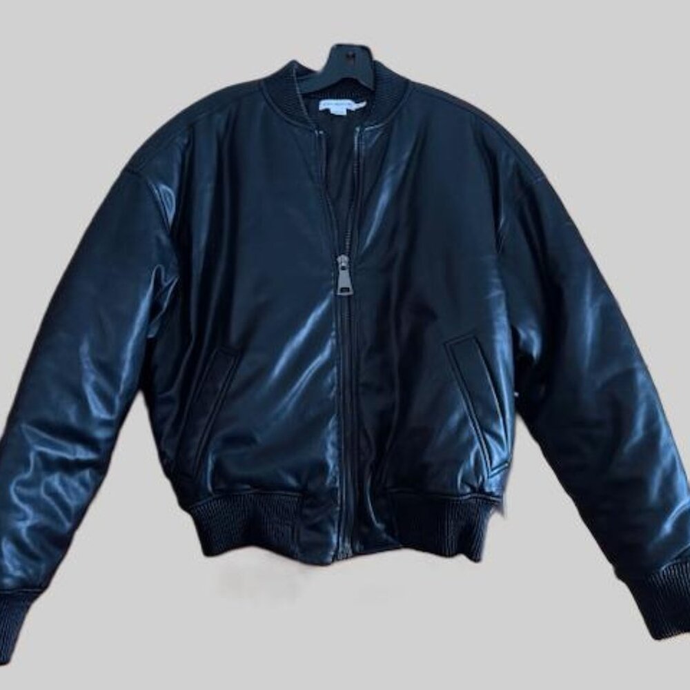 Good american woman's faux leather bomber XXS - oversized will fit MED
